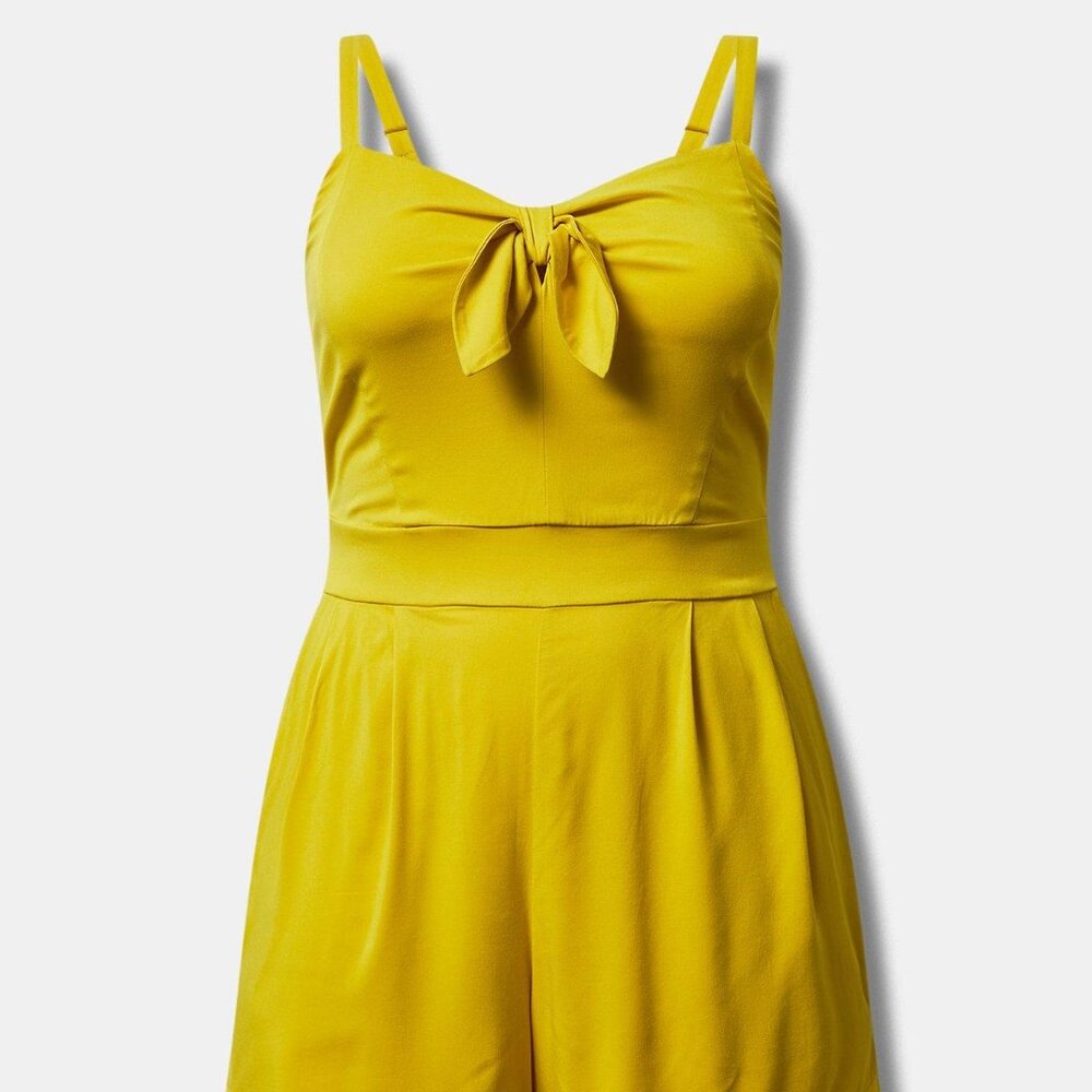 Torrid Challis Tie-Front Romper